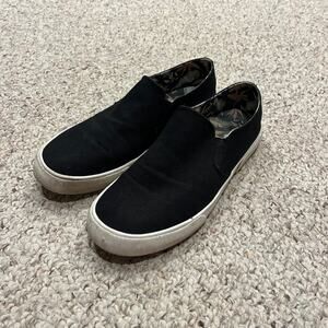 Vionic Groove Black Slip On Sneakers Sz 10 Comfort Classic Casual Canvas